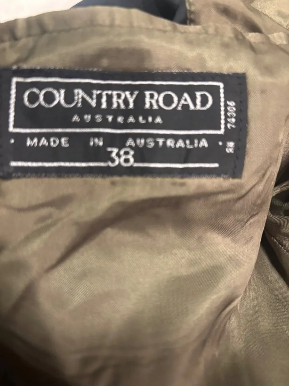 Country Road Australia Blazer 38 Navy Wool Cashmere Vintage 3 Button Jacket